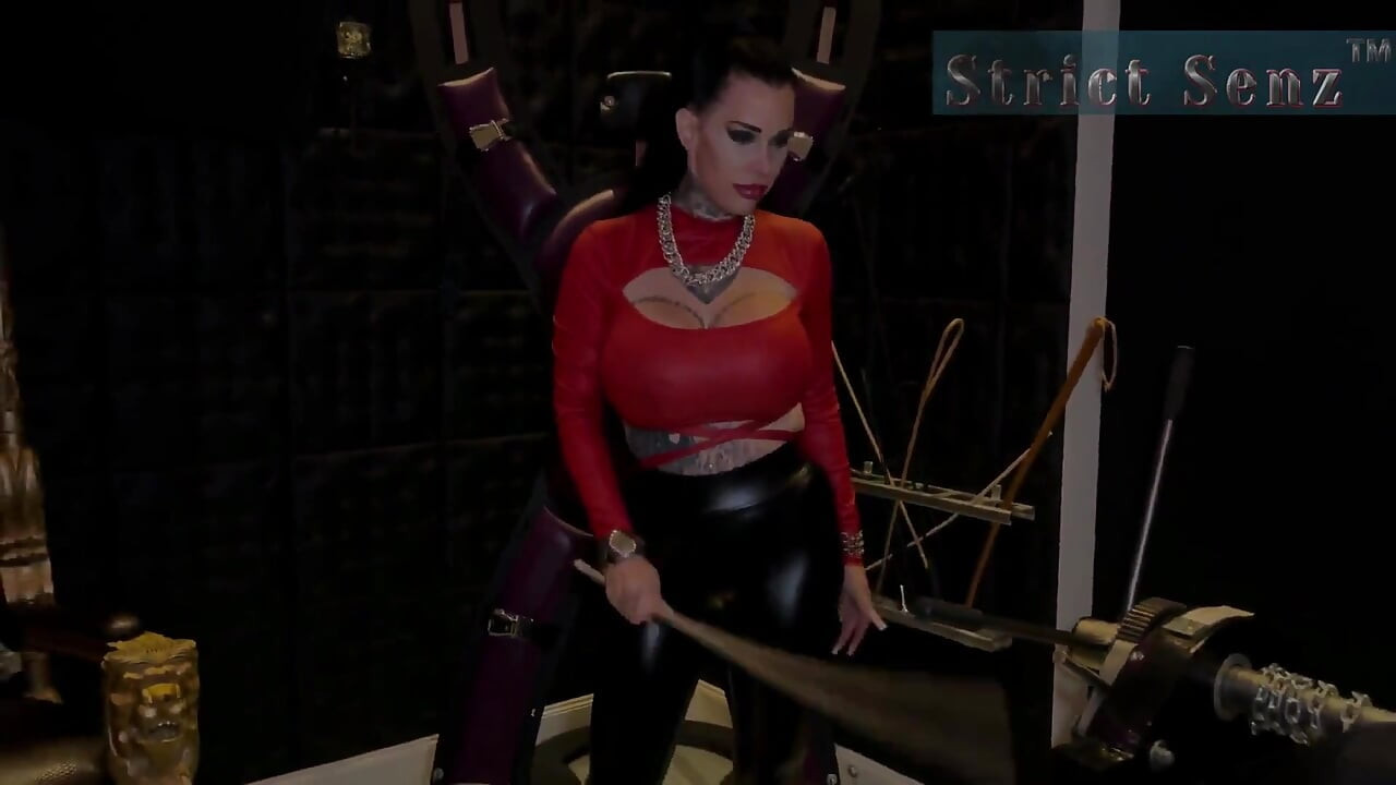 Miss Alessa Milano Bondage Caning Bastonade