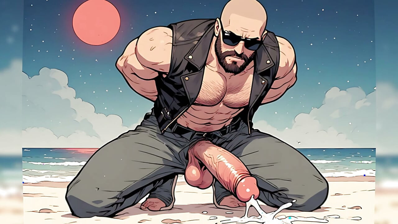 Hot Biker Men Cocks Out (ai)