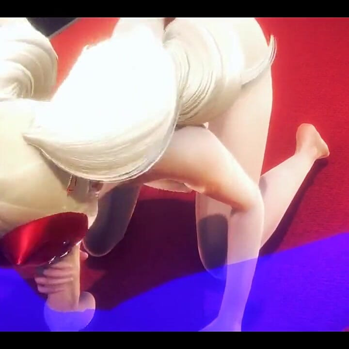 Persona 5 Hentai - Ann Takamari Handjob and Blowjob - Japanese Asian Manga Anime Film Game Porn