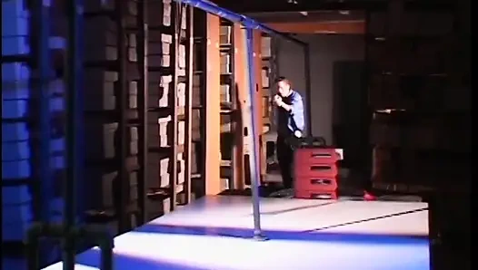 Red hair girl in latex dress big cock sucking anal fucking