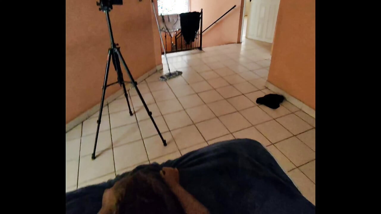 I convinced my mature friend from the gym again to fuck all day long