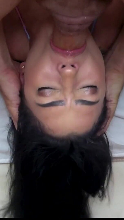 I caught my BUSTY LATINA ROOMMATE cheating... she let me fuck her THROAT to keep me silent | Clip 1