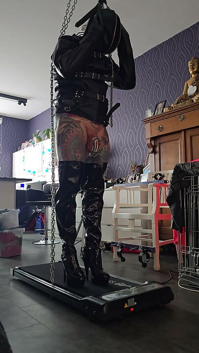 Fitness time for hubby slave