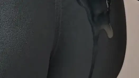 Stranger With Huge Erection Ejaculate In Subway Train On Random Girl's Tights