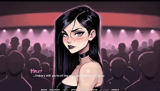 My New Girlfriend Taboo Hentai Game Ep. 41 BDSM Spanking with My Goth GF!