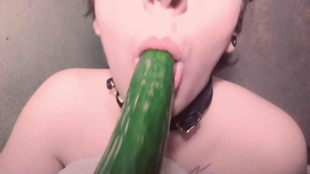 Sexy Sissy Femboy solo suck dick training