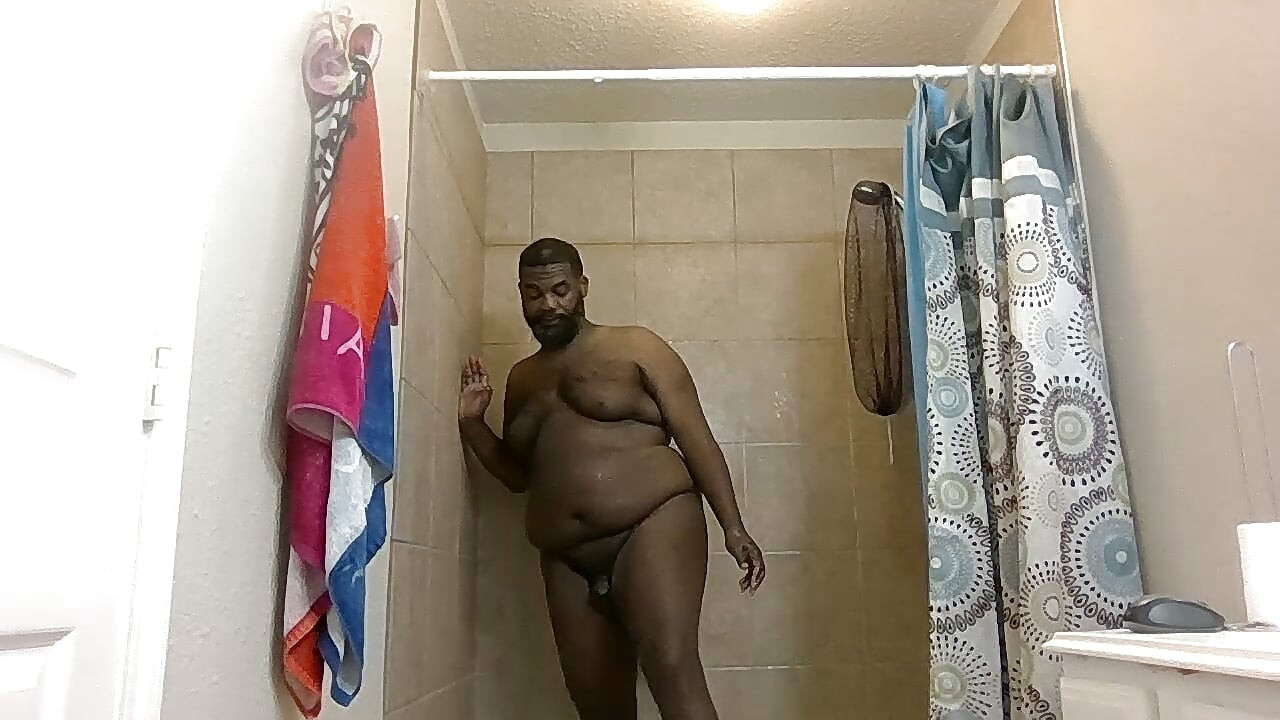 Mid-day sexy soapy shower