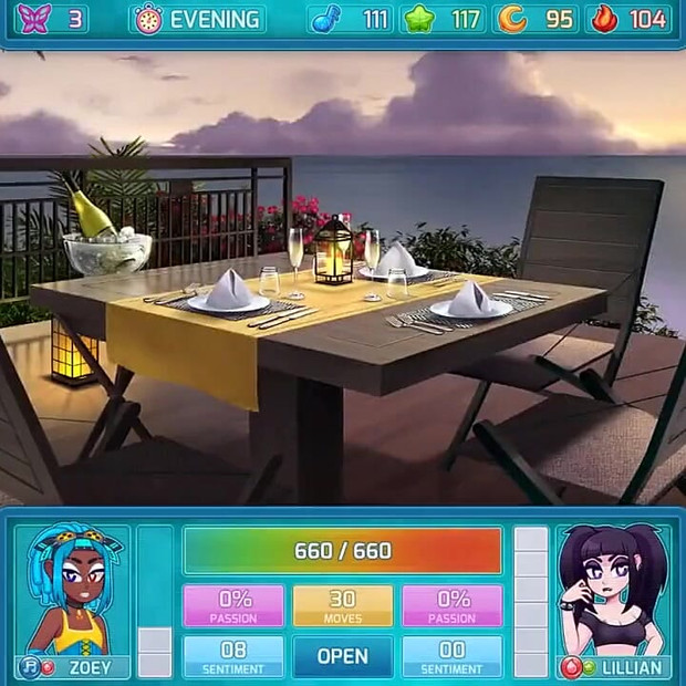 Huniepop 2 - Double Date - Part 8 Girl Lesbian Babes by Loveskysan