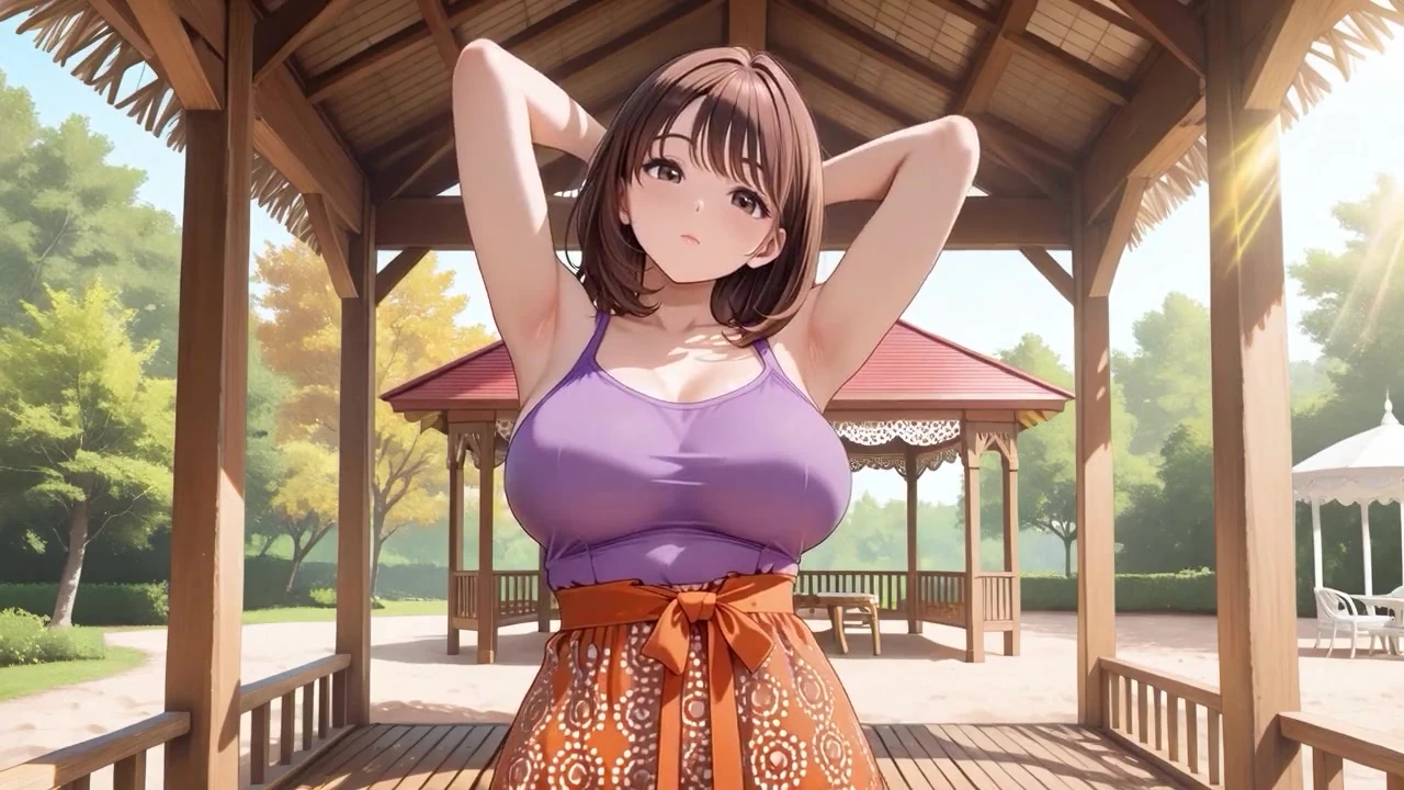 Büyük memeli hentai güzellik tropikal verandada tutkuyla sekiyor - ıslak!