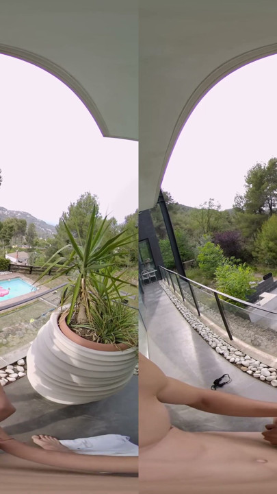 Our First Time Fucking on a Balcony - Virtual Real Porn | Clip 2