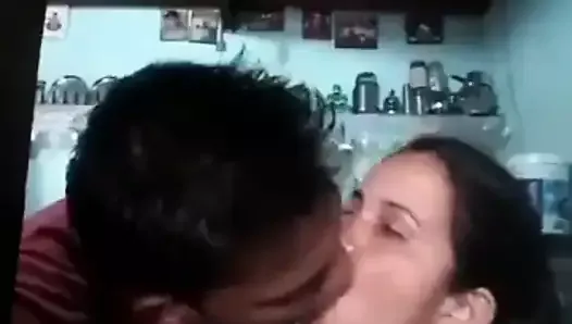 DESI AUNTY HAVING ROMANCE WITH YOUNG GUY