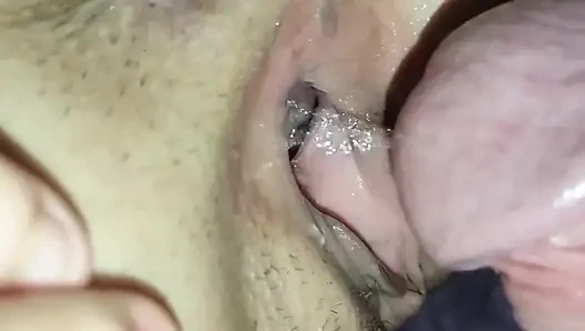 My teen best friend asks me to pee inside her little pussy