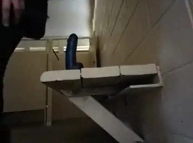Public dildo and squirt