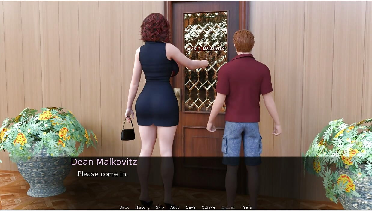 Milftopia-oyun - rol yapma - ev sahibi kiracı üniversite dekanı ile tanışıyor
