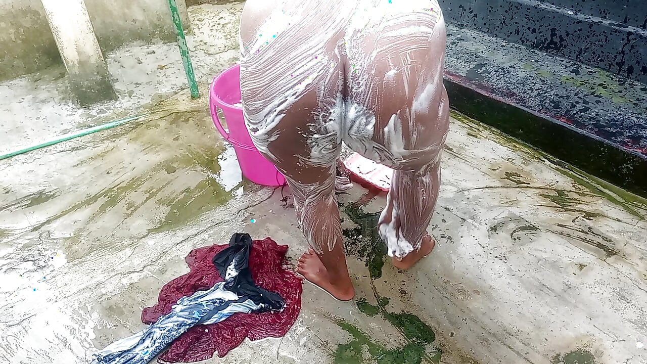 Indian stepson gets horny watching his stepmom take a shower and then his stepmom has sex with him