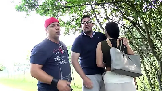 Lilly Fox Auto-dreier Mit Doppelter Penetration