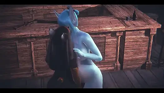 Furry Hentai Pokemon - Glaceon Hardsex with Anubis the Dog - Japanese As...