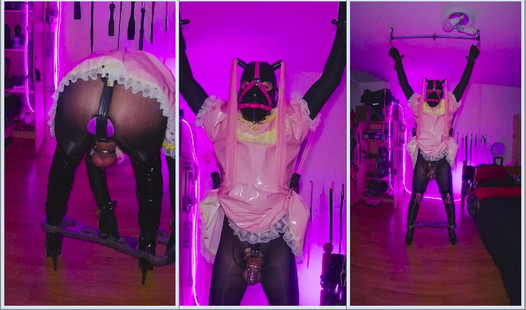 Sissy Maid Self Bondage Predicament