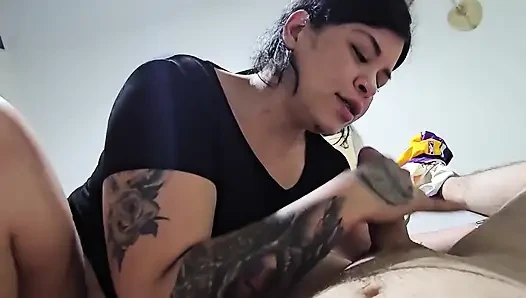 Mature Venezuelan Rides a Without a Condom
