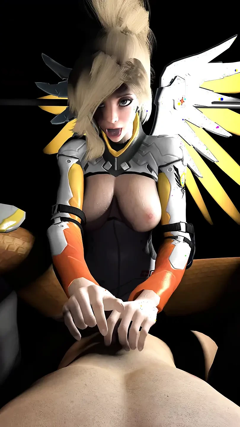 Overwatch Mercy Costume Lap Dance