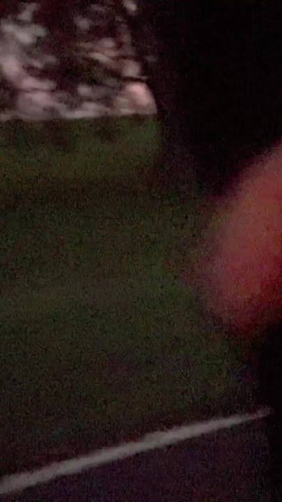 Unforgettable moment from "Straight guy heads out for evening flash at the local walking path."
