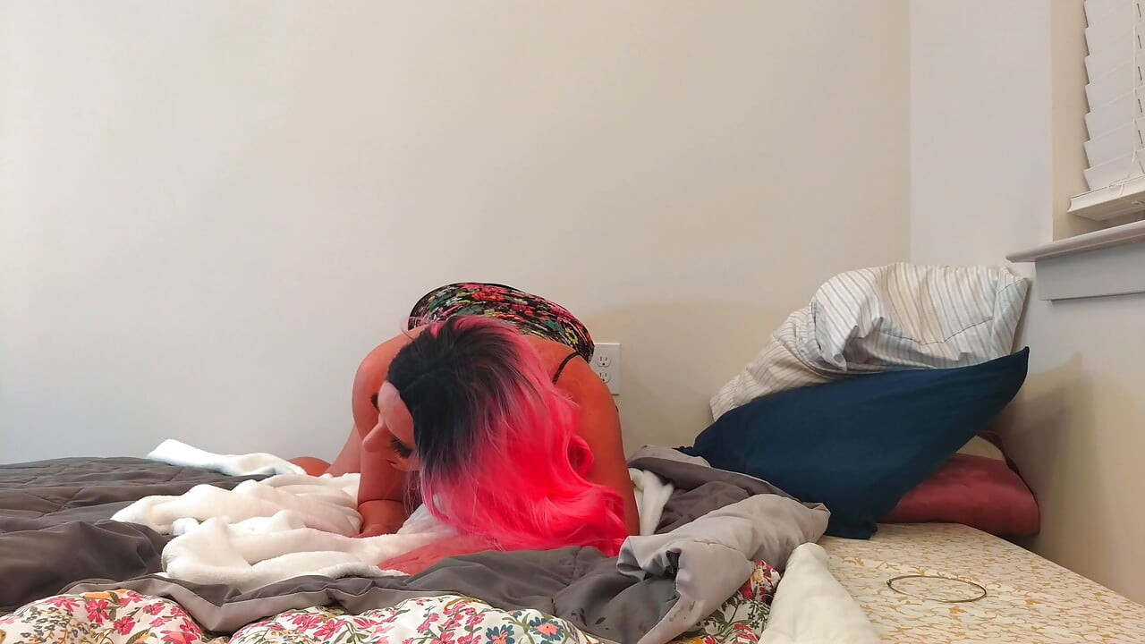 Supremely Hot Trans Dildo Fucked and Jerking