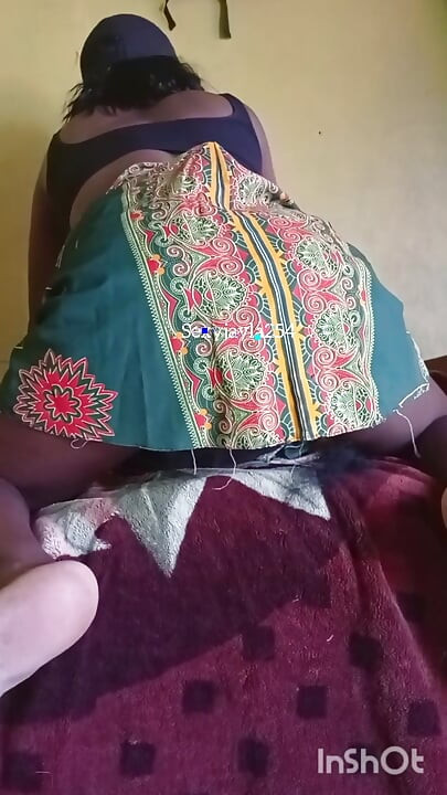 Sexyjayla254 stroking her big cock in a skirt