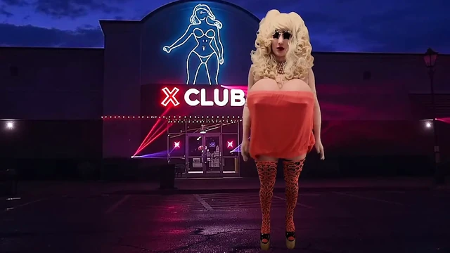 Orange Tube Top Sissy Slut