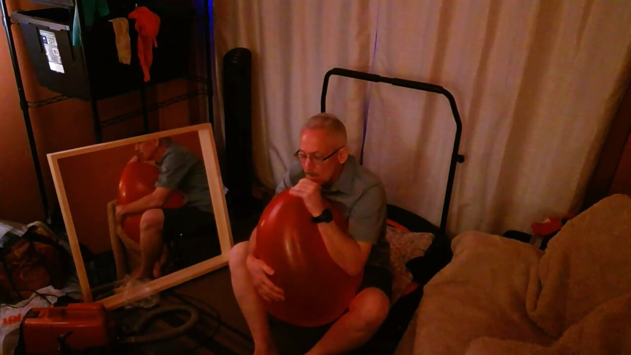 159) Two Large Round Balloons with Lotion Popped!