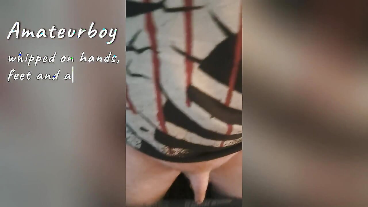 Amateurboy Is Whipped on Hands, Feet and Ass