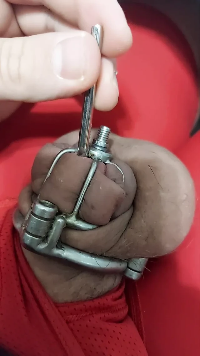Deep Double Sounding on locked cock