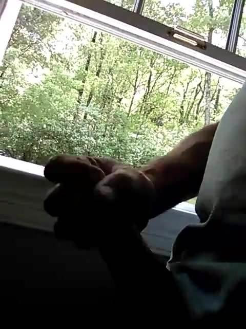 Jacking off at work