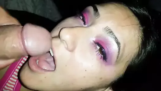 I love to swallow his cum