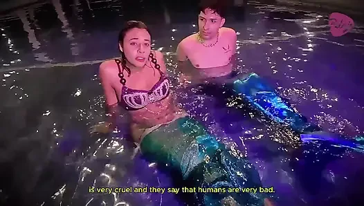 Merman isst die muschi seiner meerjungfrau, und dann bekommt sie sein ganzes sperma raus