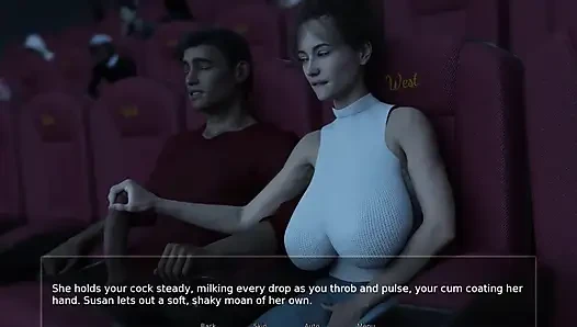 Orta yaşlı seksi üvey annenin karanlık sinemada mastürbasyonu - deceit gölgeleri - e08 özel