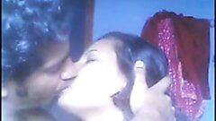 Desi married aunty fucks with lover and makes phone call to husband