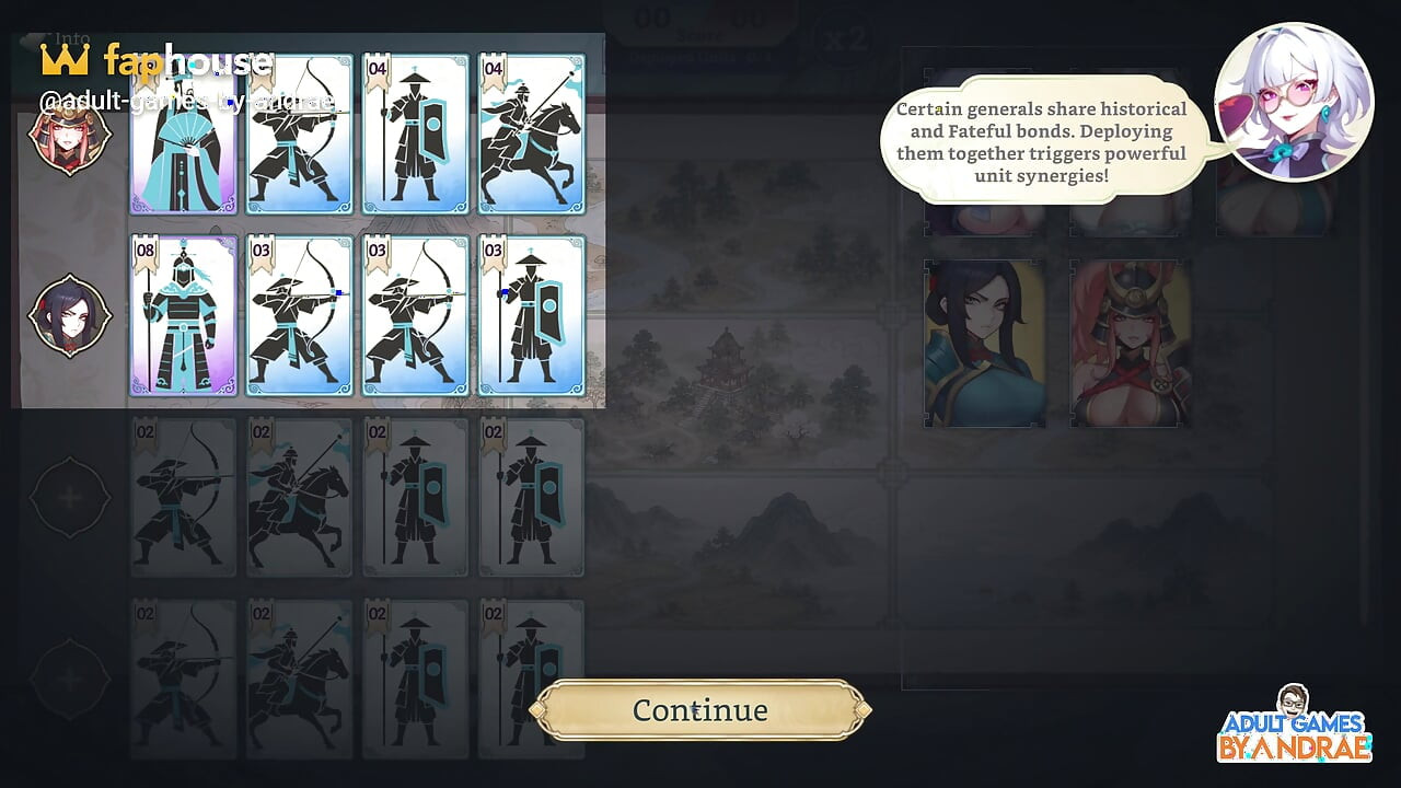Harem Fantasy - the Concubine War Gameplay Part 1 - Sex with His Concubines