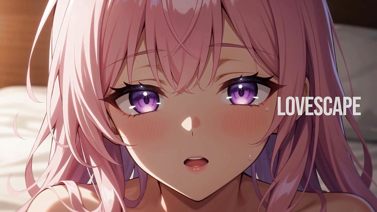 Anime aux cheveux roses, une jolie fille se fait prendre par derrière (ai)