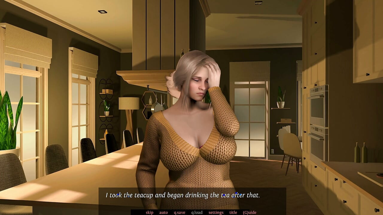 In Her Service V0.96 - Del 12 - Bedste cuckold-scene - Ser på min kone, mens hun liderligt suger pik og sluger sæd for sin elsker