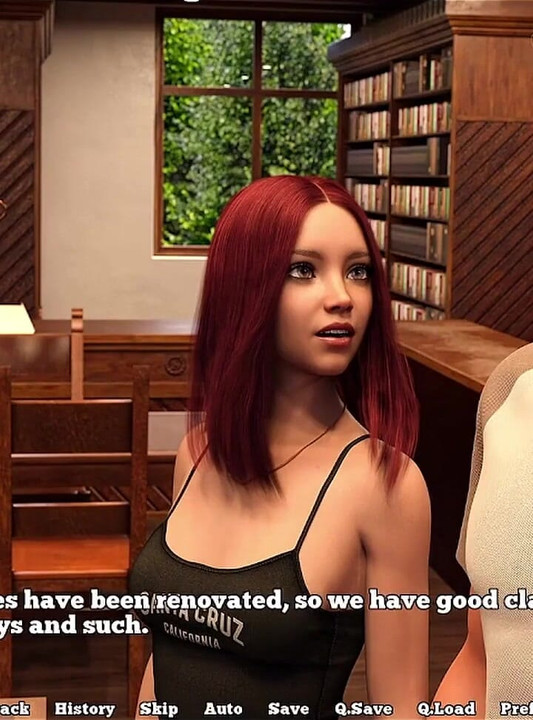 Law College - the Librarian Likes to Show Cleavage to Her Students
