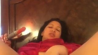 BBW Latina And Her Toy