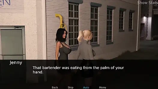 Ateşli evli kadın: Merry ve Jenny dışarı çıktı