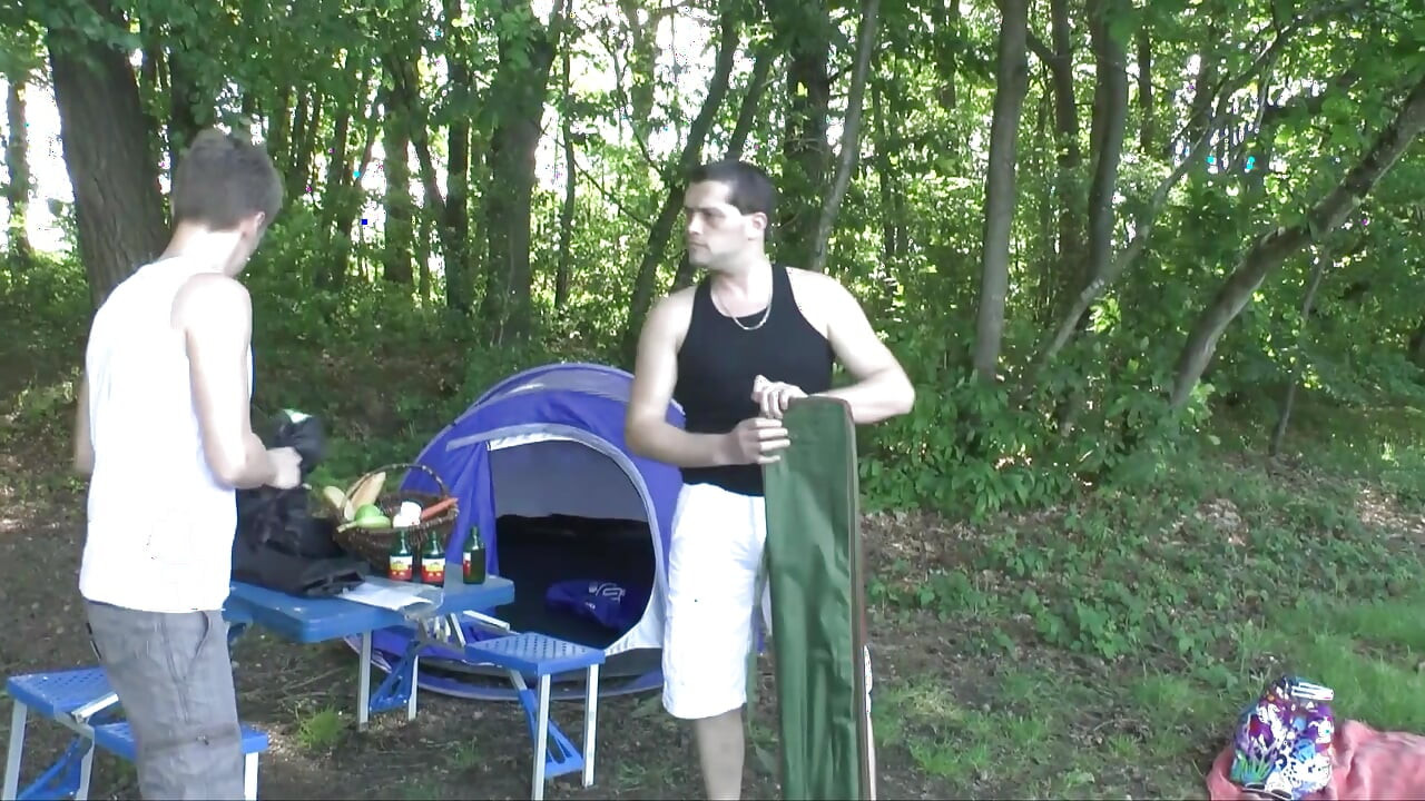 Hot dp action in the woods