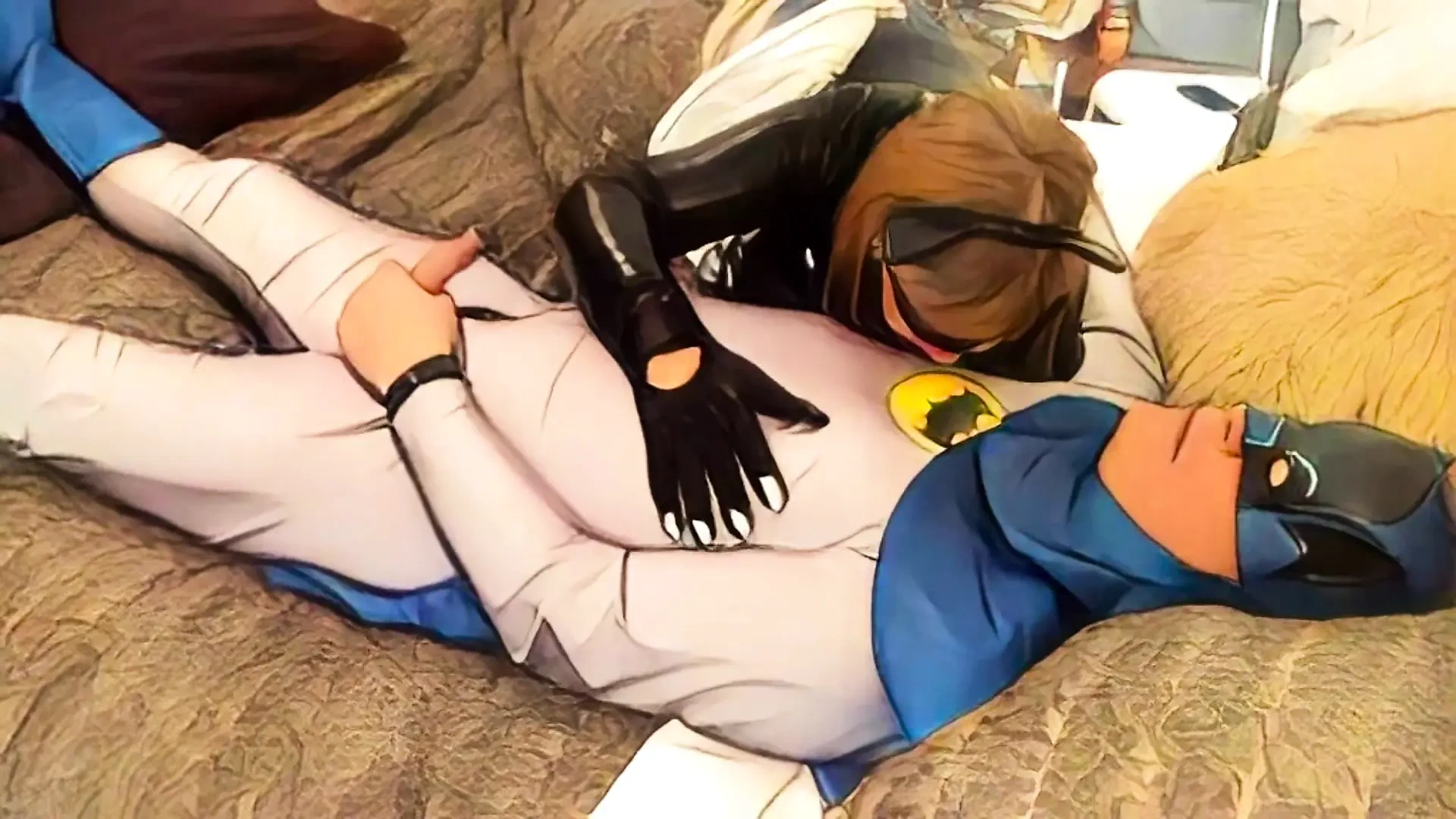 An AI Animated Adventure: Granny Catwoman Sucks Batman’s Cock 112220