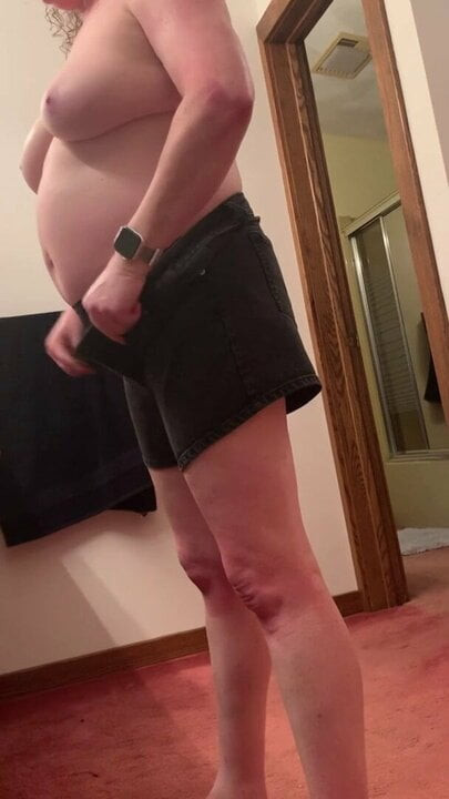 BBW mature getting dressed