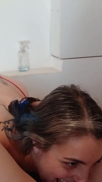 Epic moment from "Babyluna939&#039;s lesbian first time with her stepsister we scissored and sucked all of them Feat"