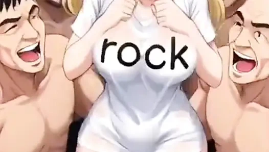 Show and crowd, artificial intelligence, audience, blonde, frenetic, group, audience