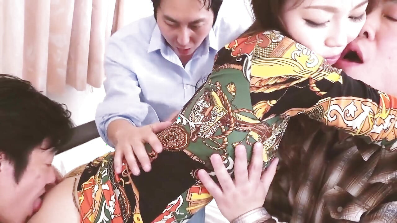 Beau Oriental Babes Scene-3 Japanese Woman with Small Breasts Having Sex with Two Cocks and a Dildo