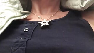 Almost got caught playing with my pussy on the train in my riskiest public wank video yet!