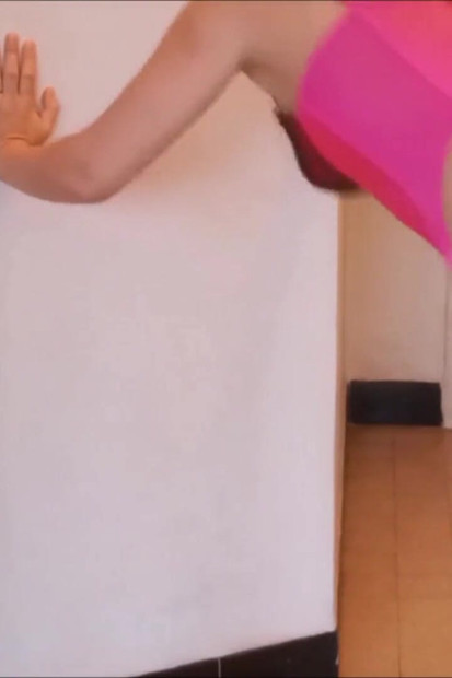 697 - 02 French slut fucked with satin panty & spandex, dressed in various clothes and lingerie, heels, spanking